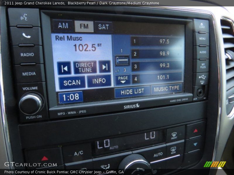 Blackberry Pearl / Dark Graystone/Medium Graystone 2011 Jeep Grand Cherokee Laredo