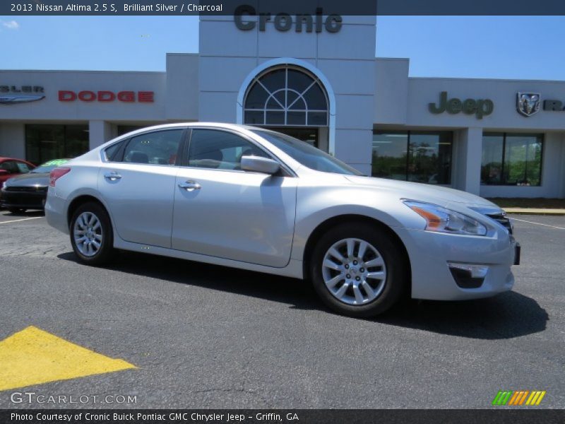 Brilliant Silver / Charcoal 2013 Nissan Altima 2.5 S
