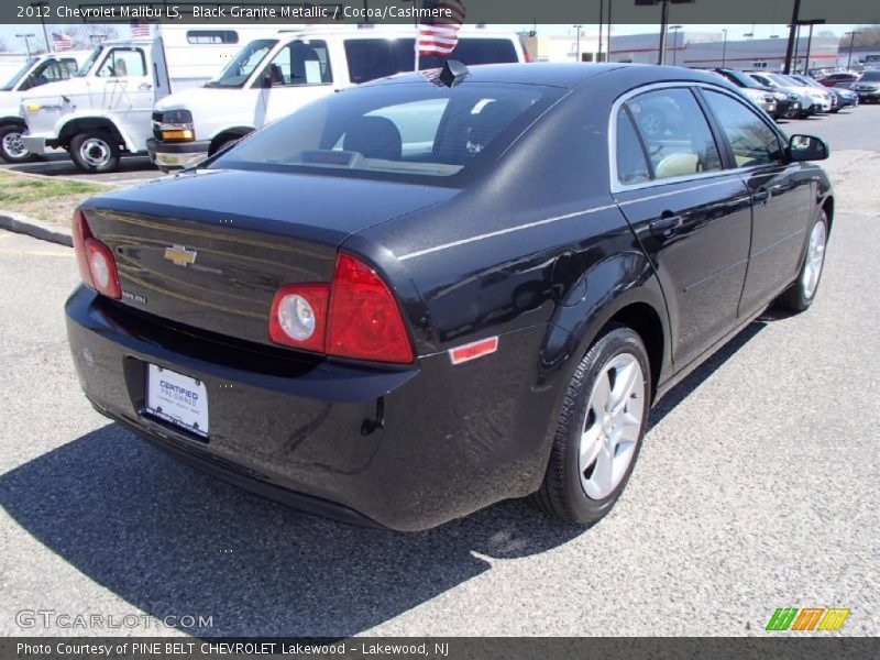 Black Granite Metallic / Cocoa/Cashmere 2012 Chevrolet Malibu LS