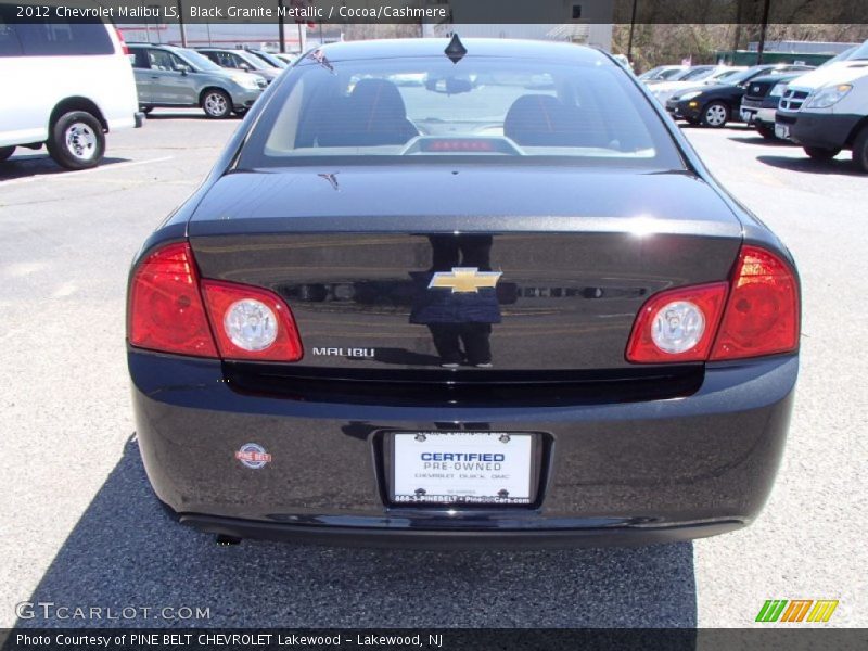 Black Granite Metallic / Cocoa/Cashmere 2012 Chevrolet Malibu LS