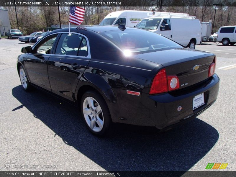 Black Granite Metallic / Cocoa/Cashmere 2012 Chevrolet Malibu LS