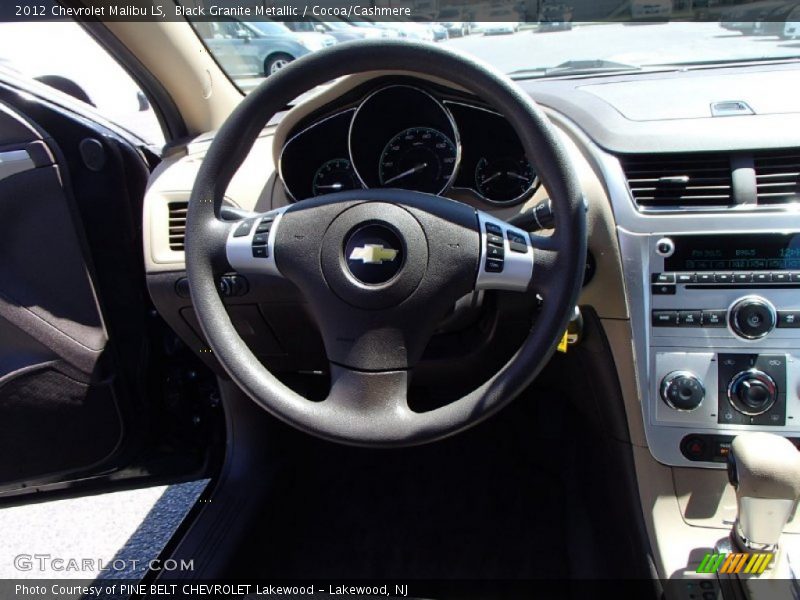 Black Granite Metallic / Cocoa/Cashmere 2012 Chevrolet Malibu LS