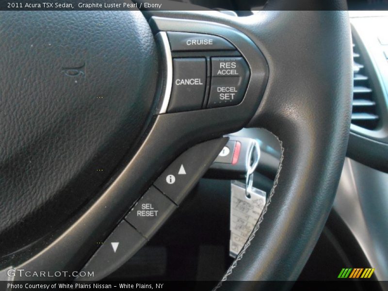 Graphite Luster Pearl / Ebony 2011 Acura TSX Sedan