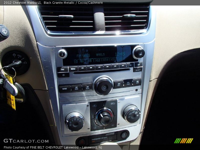 Black Granite Metallic / Cocoa/Cashmere 2012 Chevrolet Malibu LS