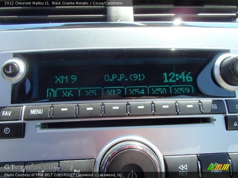 Black Granite Metallic / Cocoa/Cashmere 2012 Chevrolet Malibu LS
