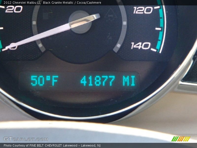 Black Granite Metallic / Cocoa/Cashmere 2012 Chevrolet Malibu LS