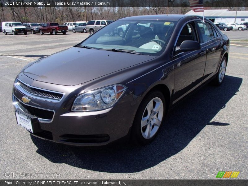 Taupe Gray Metallic / Titanium 2011 Chevrolet Malibu LS