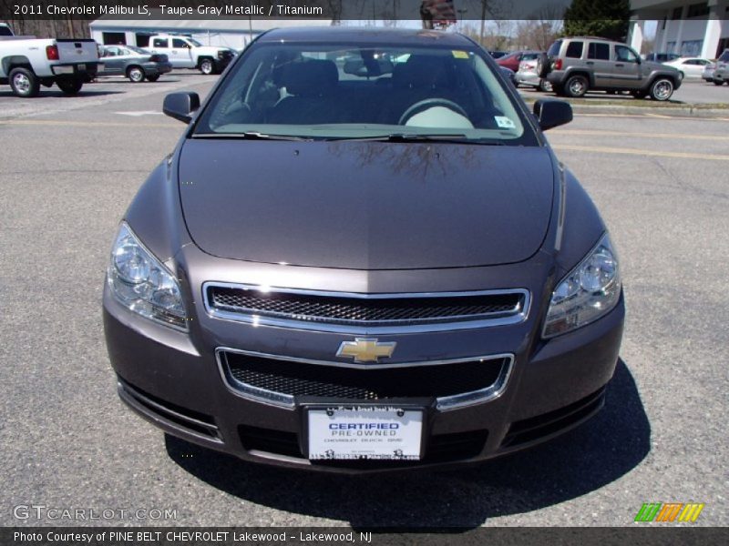 Taupe Gray Metallic / Titanium 2011 Chevrolet Malibu LS