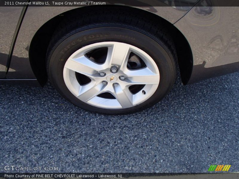 Taupe Gray Metallic / Titanium 2011 Chevrolet Malibu LS