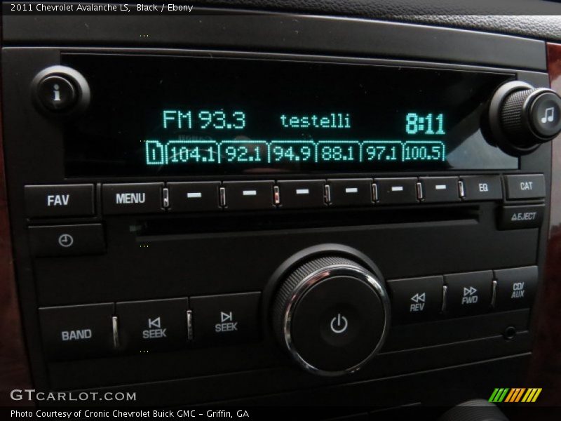 Black / Ebony 2011 Chevrolet Avalanche LS