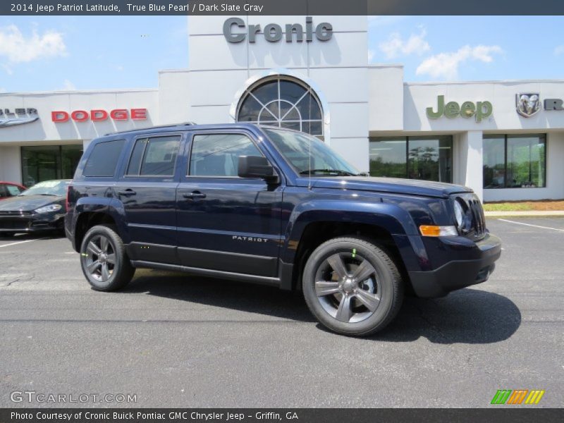 True Blue Pearl / Dark Slate Gray 2014 Jeep Patriot Latitude