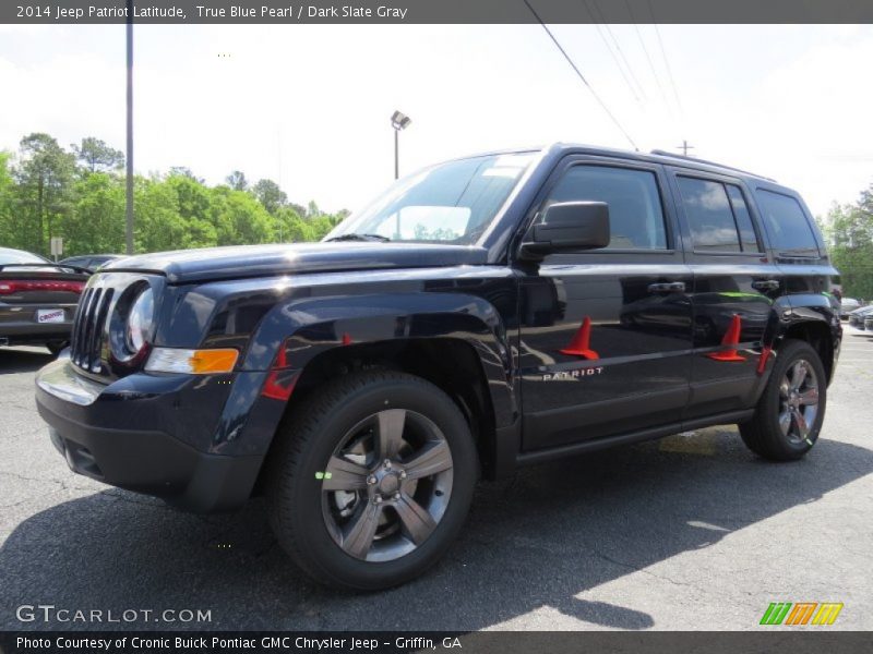 True Blue Pearl / Dark Slate Gray 2014 Jeep Patriot Latitude
