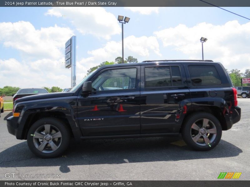 True Blue Pearl / Dark Slate Gray 2014 Jeep Patriot Latitude