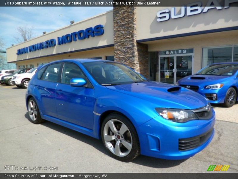 WR Blue Pearl / Black Alcantara/Carbon Black Leather 2010 Subaru Impreza WRX Wagon