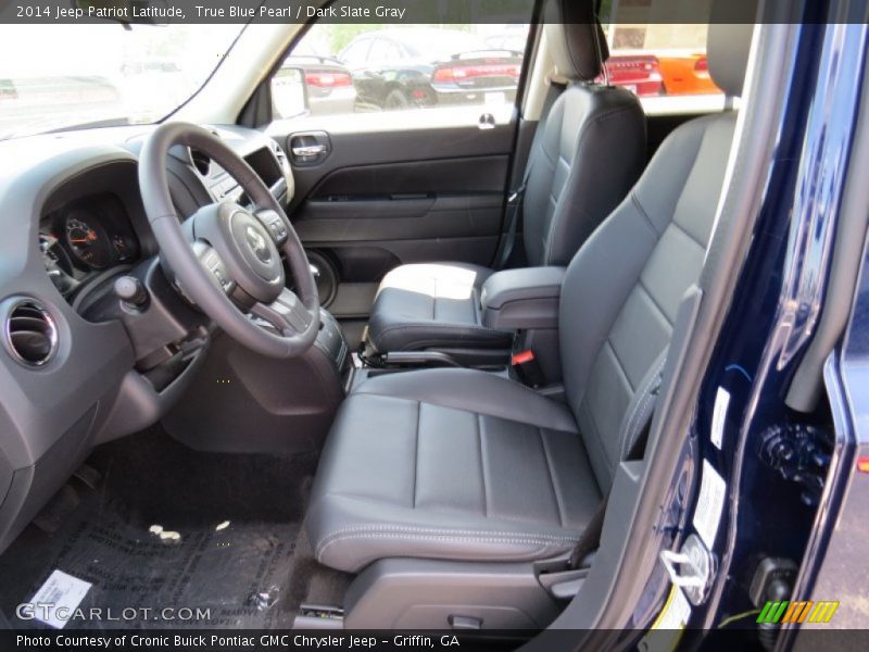 True Blue Pearl / Dark Slate Gray 2014 Jeep Patriot Latitude