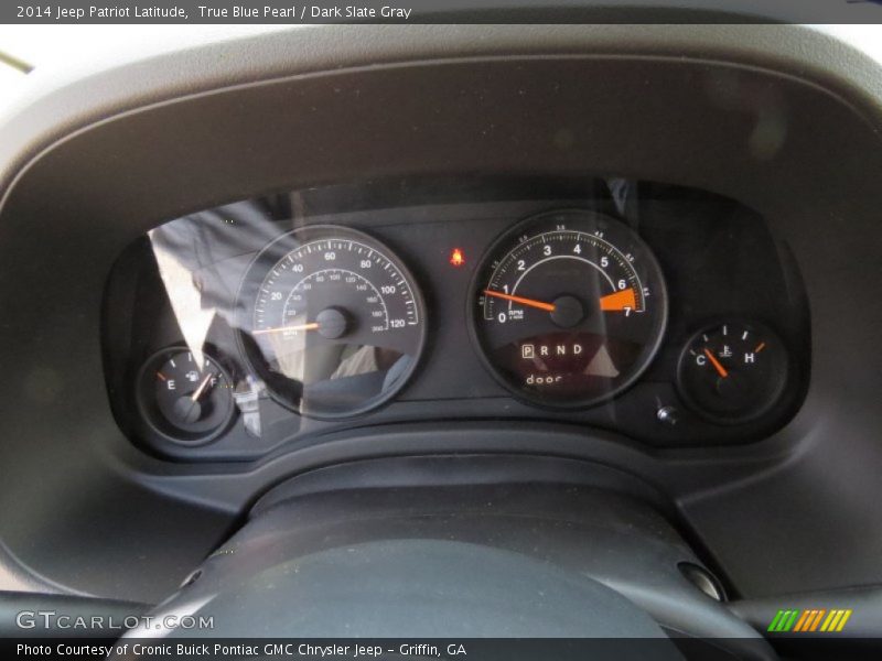 True Blue Pearl / Dark Slate Gray 2014 Jeep Patriot Latitude