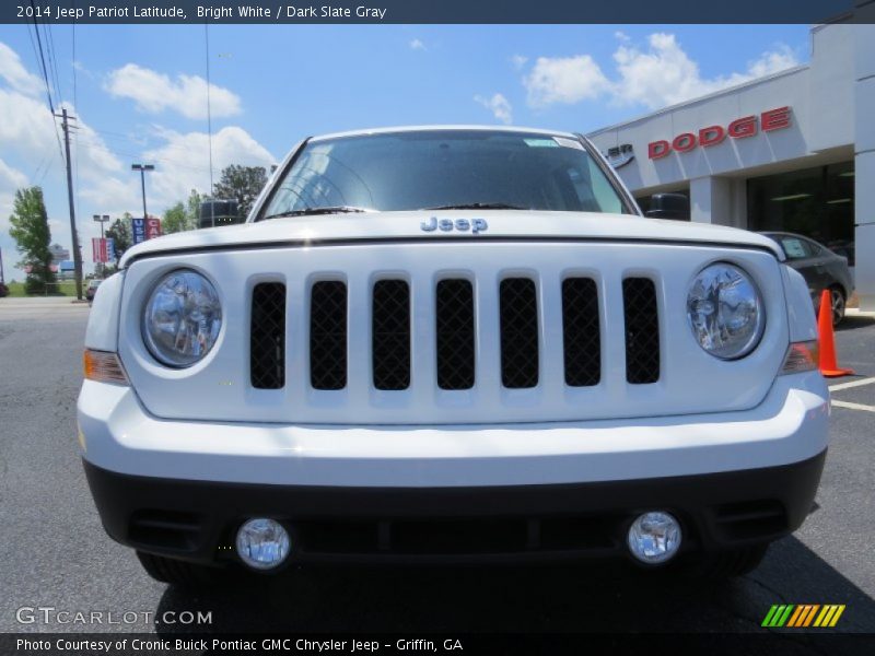 Bright White / Dark Slate Gray 2014 Jeep Patriot Latitude