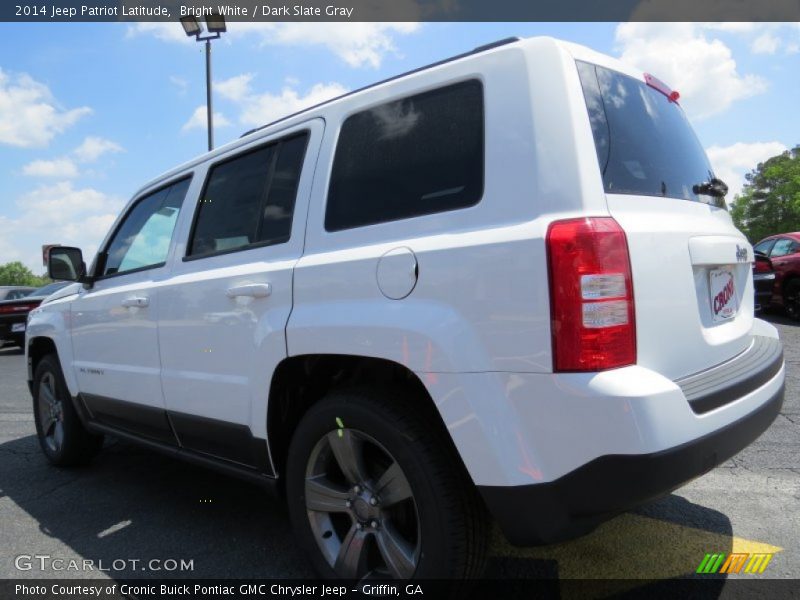 Bright White / Dark Slate Gray 2014 Jeep Patriot Latitude