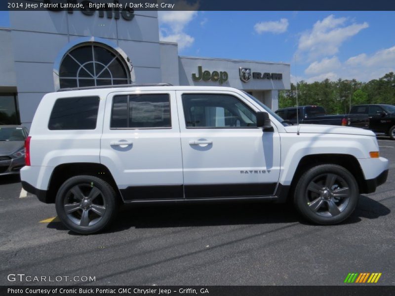 Bright White / Dark Slate Gray 2014 Jeep Patriot Latitude