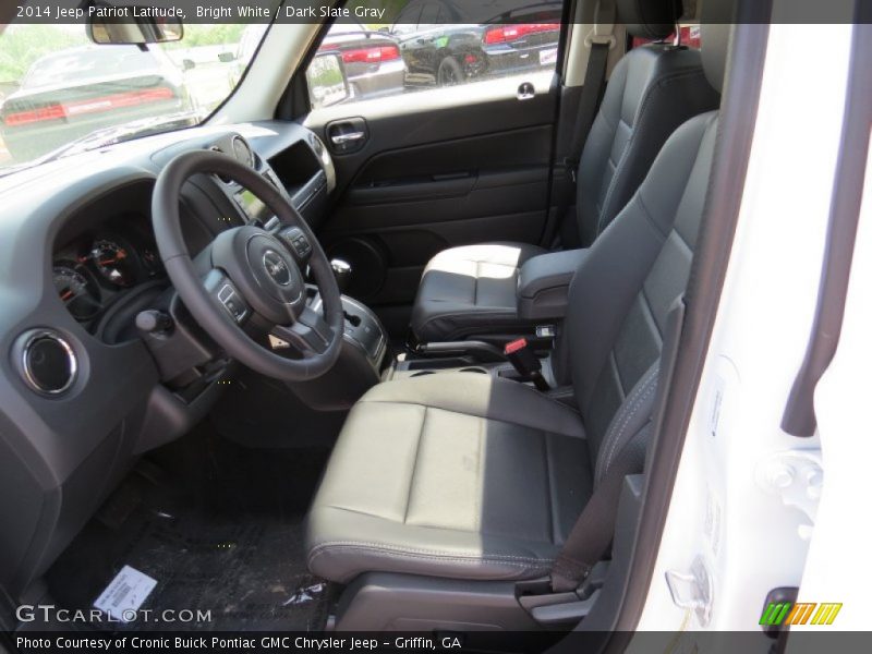 Bright White / Dark Slate Gray 2014 Jeep Patriot Latitude