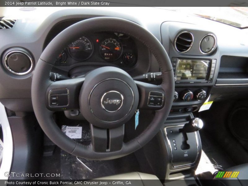 Bright White / Dark Slate Gray 2014 Jeep Patriot Latitude
