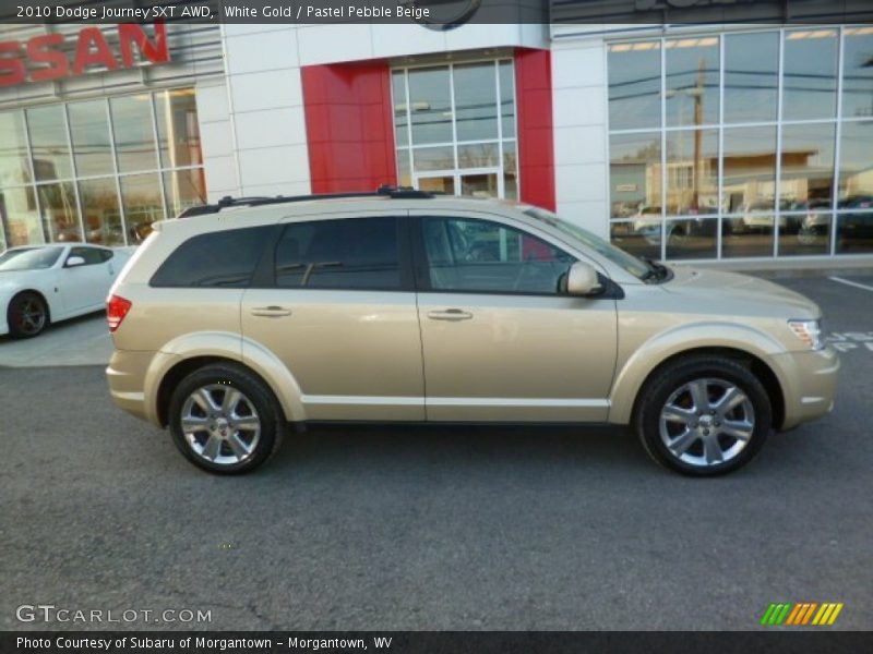 White Gold / Pastel Pebble Beige 2010 Dodge Journey SXT AWD