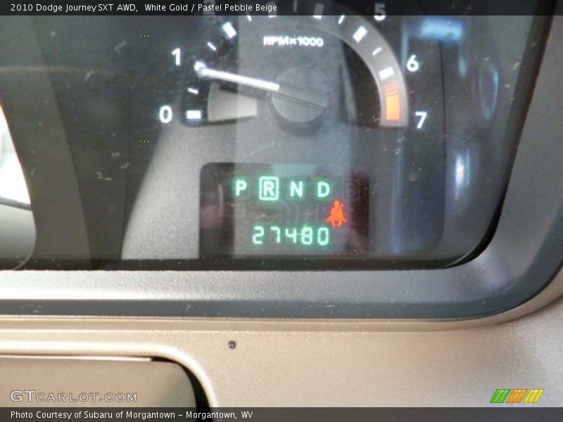 White Gold / Pastel Pebble Beige 2010 Dodge Journey SXT AWD