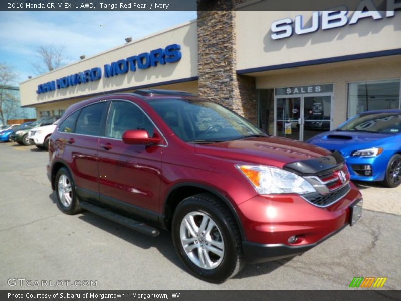 Tango Red Pearl / Ivory 2010 Honda CR-V EX-L AWD