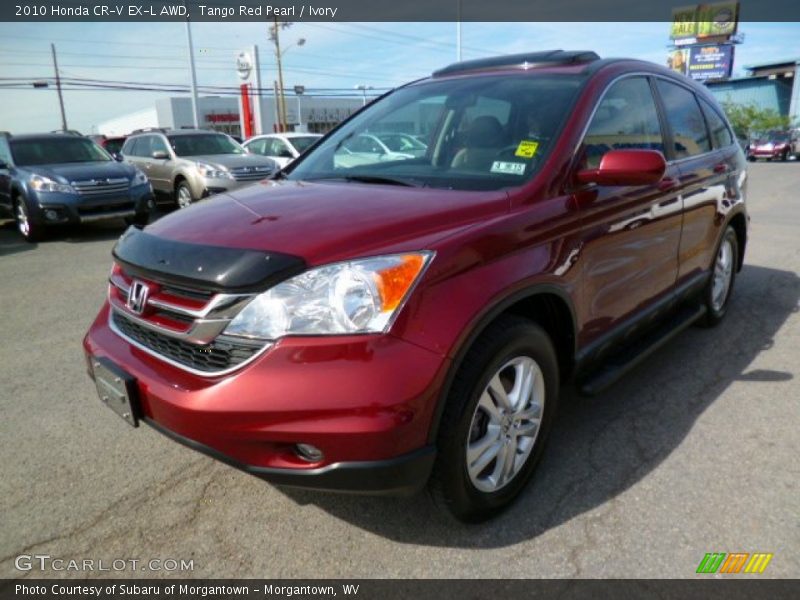 Tango Red Pearl / Ivory 2010 Honda CR-V EX-L AWD