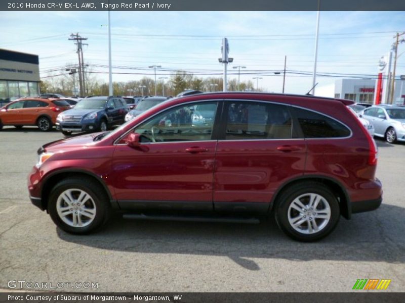 Tango Red Pearl / Ivory 2010 Honda CR-V EX-L AWD