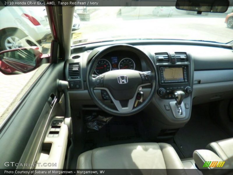 Tango Red Pearl / Ivory 2010 Honda CR-V EX-L AWD