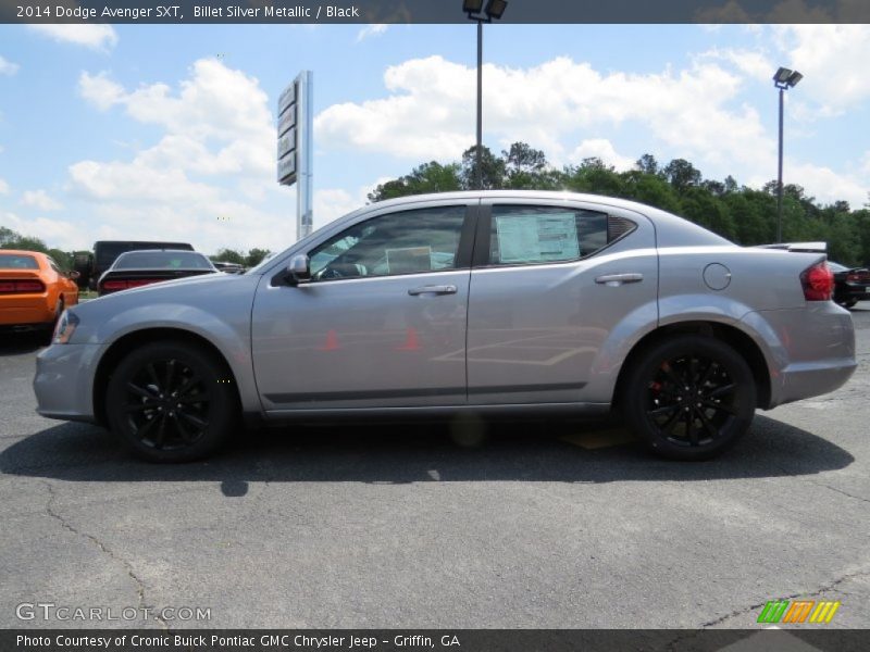 Billet Silver Metallic / Black 2014 Dodge Avenger SXT