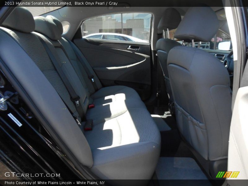 Black Onyx Pearl / Gray 2013 Hyundai Sonata Hybrid Limited