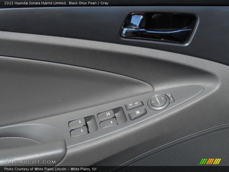 Black Onyx Pearl / Gray 2013 Hyundai Sonata Hybrid Limited