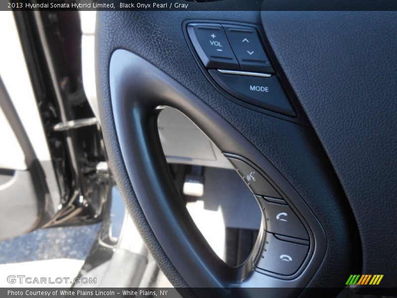 Black Onyx Pearl / Gray 2013 Hyundai Sonata Hybrid Limited