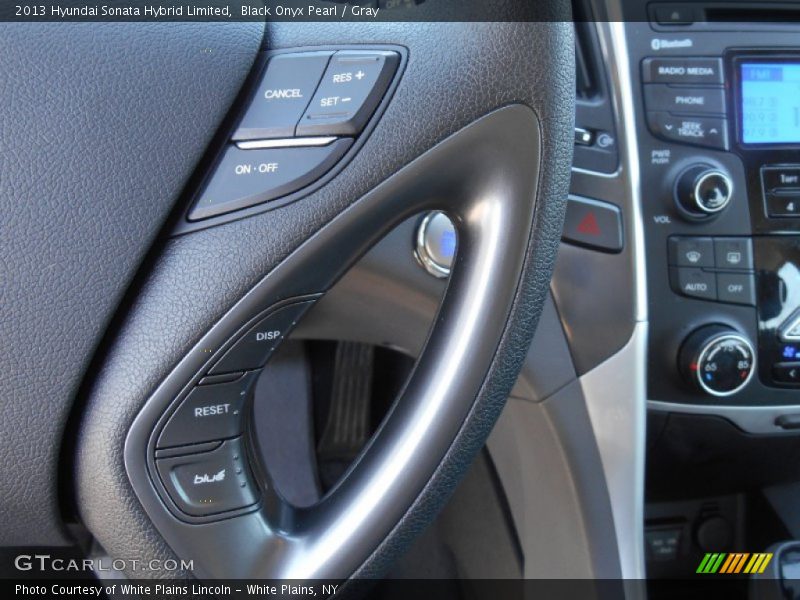 Black Onyx Pearl / Gray 2013 Hyundai Sonata Hybrid Limited