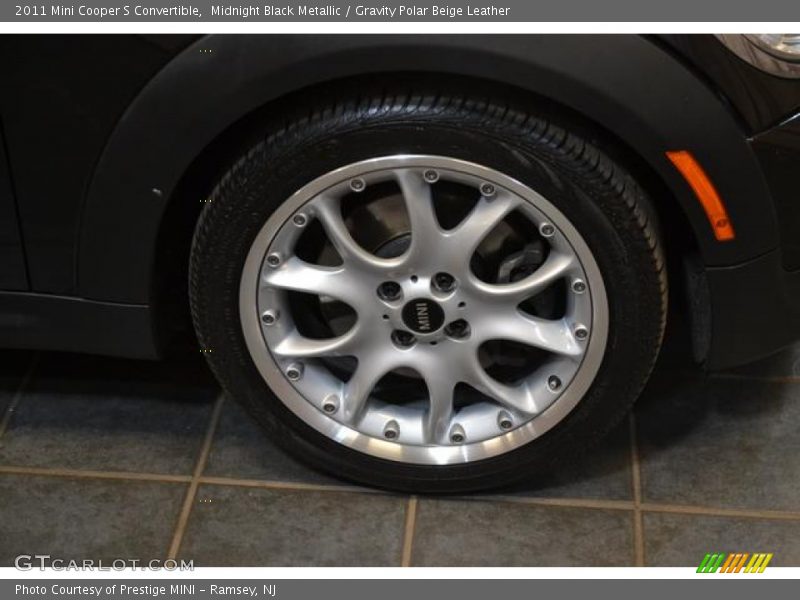 Midnight Black Metallic / Gravity Polar Beige Leather 2011 Mini Cooper S Convertible