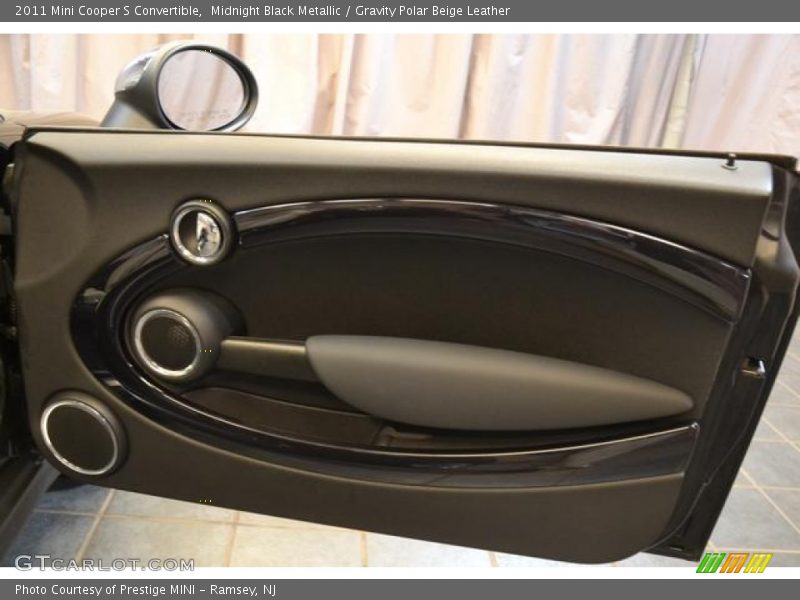 Midnight Black Metallic / Gravity Polar Beige Leather 2011 Mini Cooper S Convertible