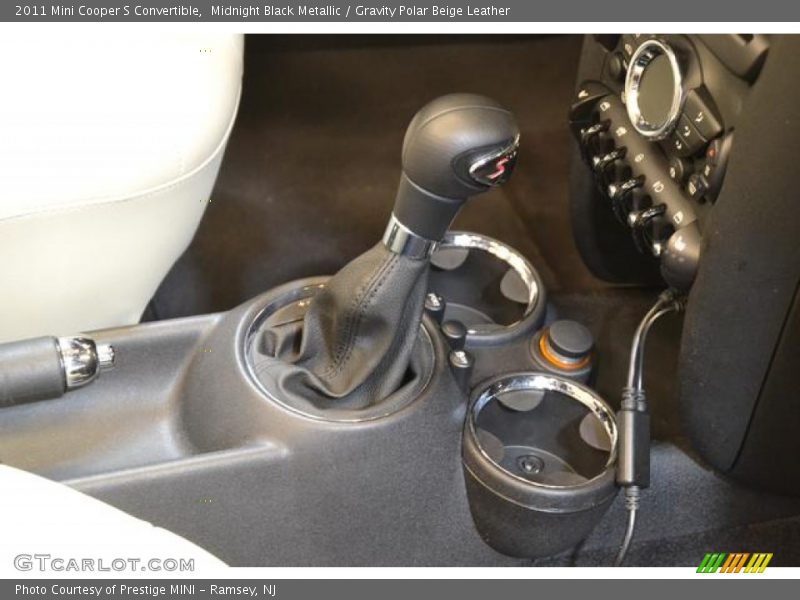 Midnight Black Metallic / Gravity Polar Beige Leather 2011 Mini Cooper S Convertible
