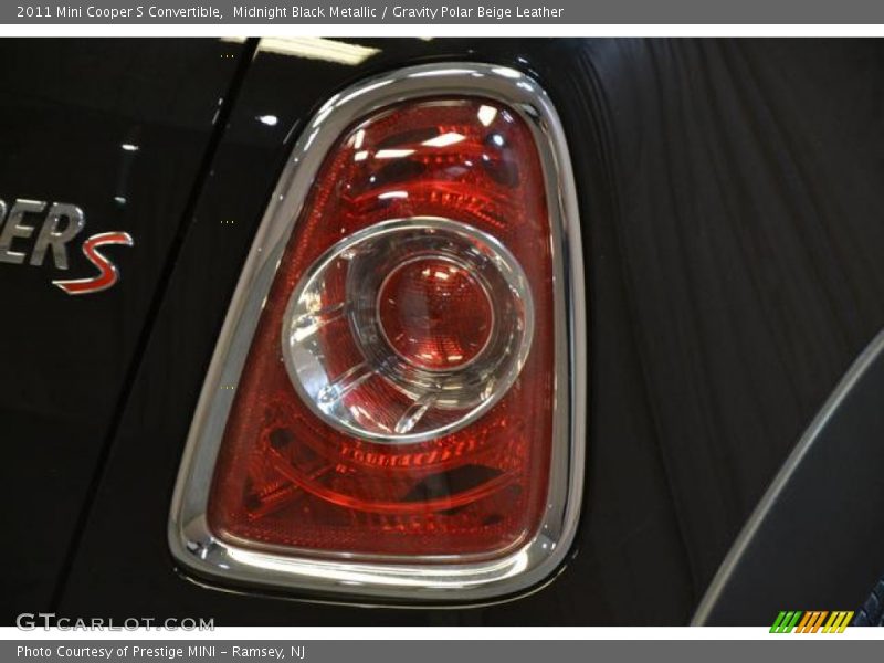 Midnight Black Metallic / Gravity Polar Beige Leather 2011 Mini Cooper S Convertible