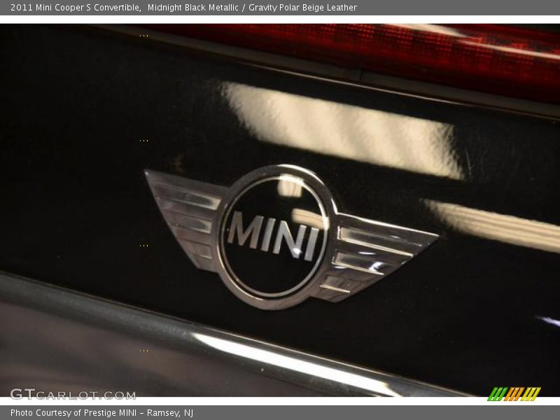 Midnight Black Metallic / Gravity Polar Beige Leather 2011 Mini Cooper S Convertible