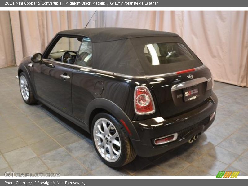 Midnight Black Metallic / Gravity Polar Beige Leather 2011 Mini Cooper S Convertible