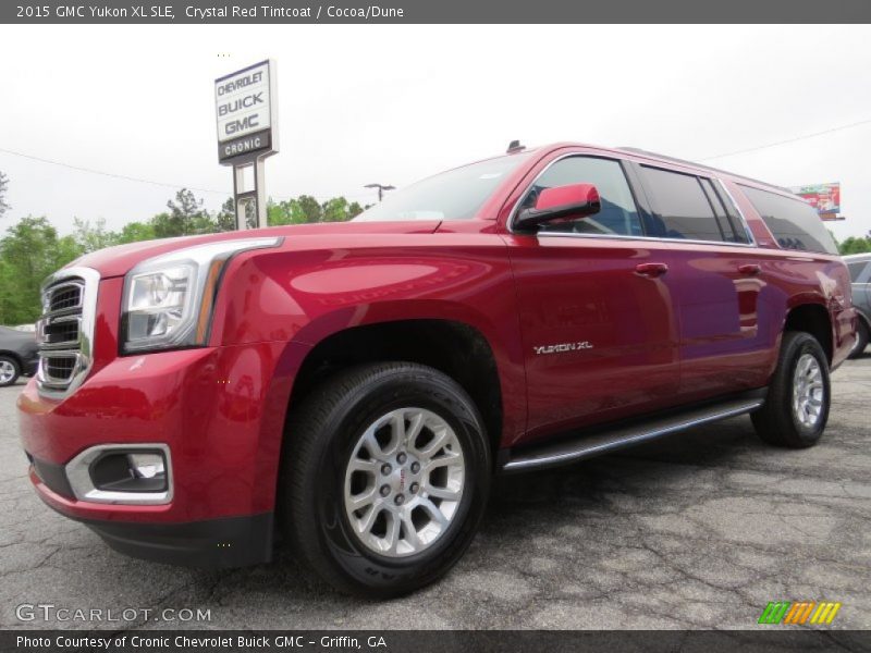 Crystal Red Tintcoat / Cocoa/Dune 2015 GMC Yukon XL SLE