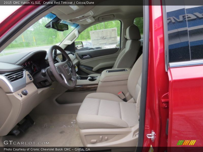 Crystal Red Tintcoat / Cocoa/Dune 2015 GMC Yukon XL SLE