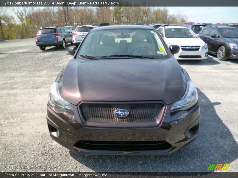 Deep Cherry Red Pearl / Ivory 2012 Subaru Impreza 2.0i 4 Door