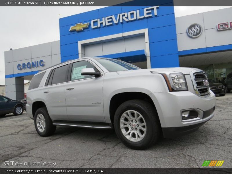 Quicksilver Metallic / Jet Black 2015 GMC Yukon SLE