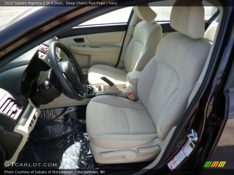 Deep Cherry Red Pearl / Ivory 2012 Subaru Impreza 2.0i 4 Door