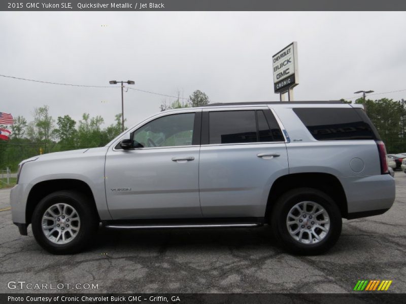 Quicksilver Metallic / Jet Black 2015 GMC Yukon SLE
