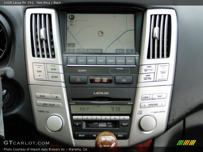 Controls of 2008 RX 350