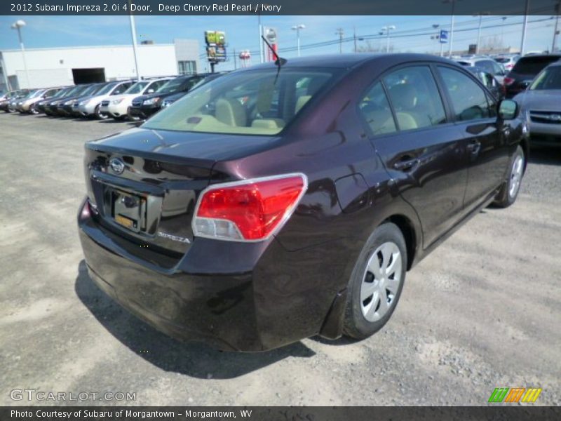 Deep Cherry Red Pearl / Ivory 2012 Subaru Impreza 2.0i 4 Door